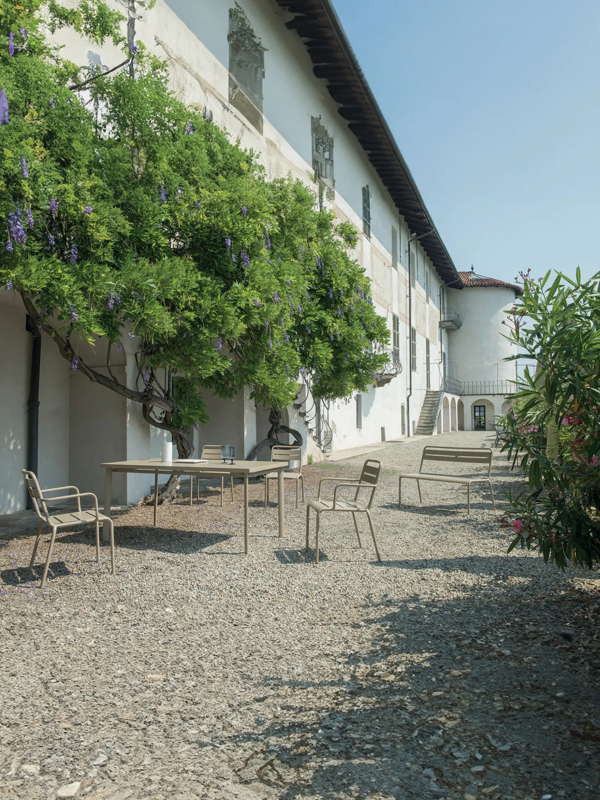 Set di 2 sedie da giardino impilabili con braccioli Star