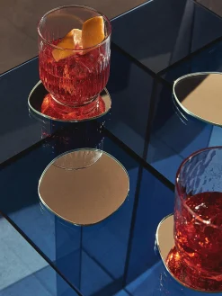 Set di 4 sottobicchieri asimmetrici Lio