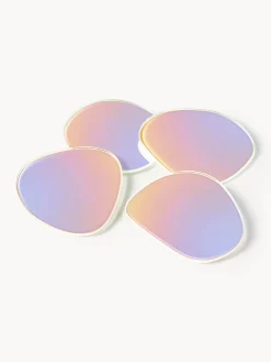Set di 4 sottobicchieri asimmetrici Lio