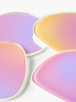 Set di 4 sottobicchieri asimmetrici Lio