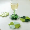 Set di 4 sottobicchieri fatti a mano Lucky