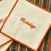 Set di 4 sottobicchieri in cotone Holiday