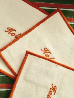 Set di 4 sottobicchieri in cotone Holiday