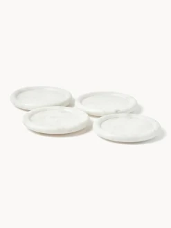 Set di 4 sottobicchieri in marmo Yael