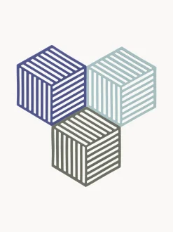 Set di 3 sottobicchieri in silicone Hexagon