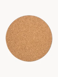 Set di 6 sottobicchieri in sughero effetto marmo Cara
