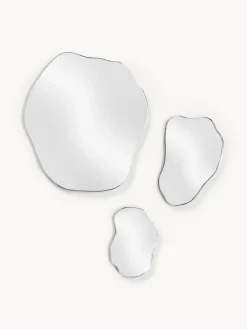 Set di 3 specchi da parete dalla forma organica senza cornice Lia