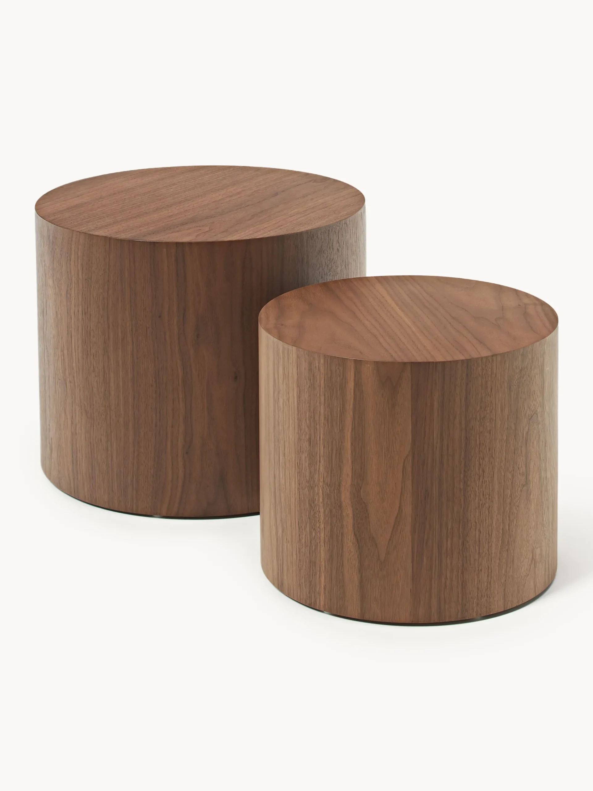 Set di 2 tavolini in legno Dan