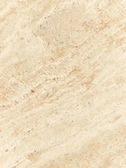 Set di 2 tavolini in legno di quercia con piano in travertino Chandler