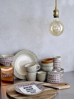 Set di 4 tazze con motivo grazioso Karine