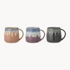 Set di 3 tazze fatte a mano con smalto reattivo Cloe