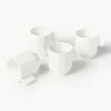 Set di 4 tazze in porcellana Angoli