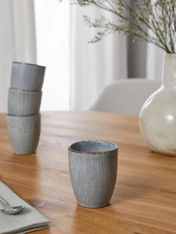 Set di 6 tazze senza manico fatte a mano Nordic Sea