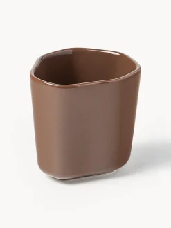 Set di 4 tazzine da caffè in porcellana dalla forma organica Joana