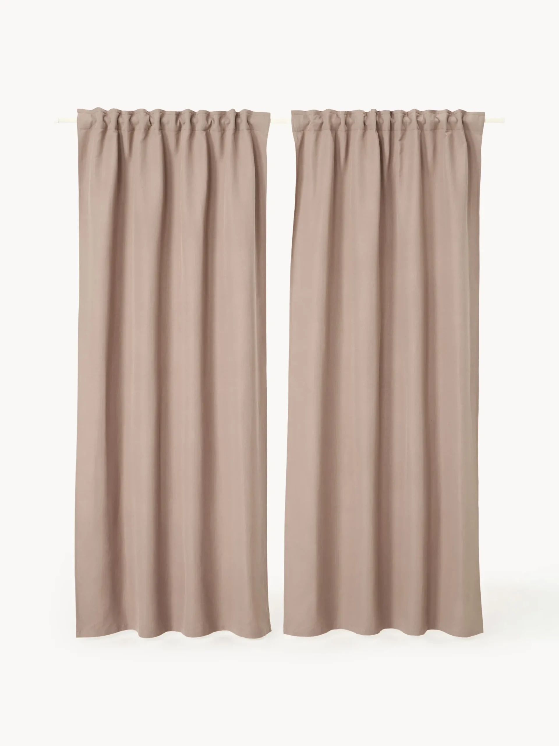Set di 2 tende opache a righe Panama, larg. 140 cm