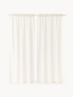 Set di 2 tende semitrasparenti con multibanda Sari, larg. 140 cm