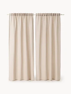 Set di 2 tende semitrasparenti con multibanda Sari, larg. 140 cm