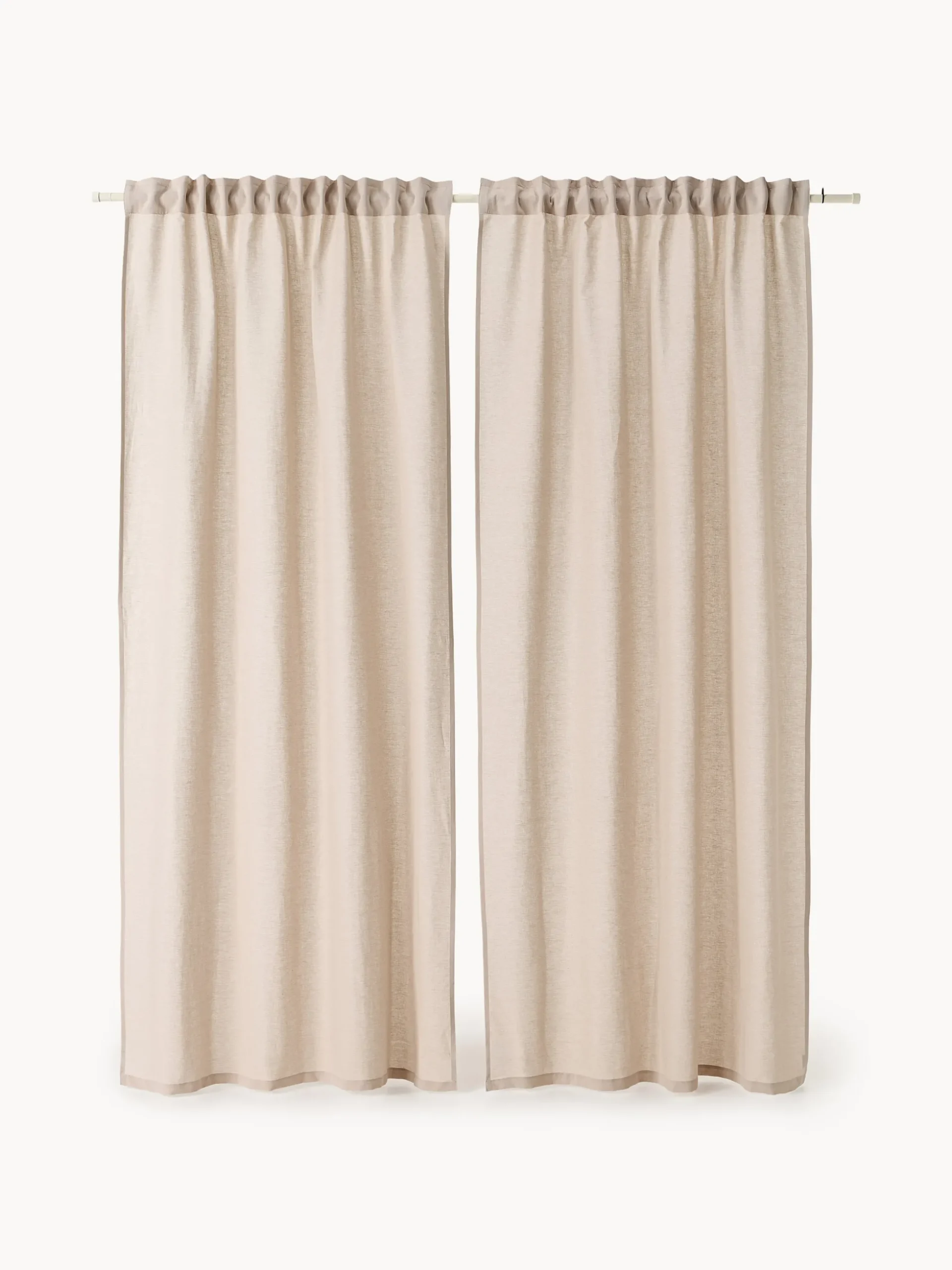 Set di 2 tende semitrasparenti con multibanda Sari, larg. 140 cm