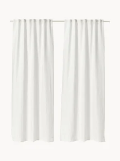 Set di 2 tende semitrasparenti con multibanda Gardine Birch, larg 130 cm