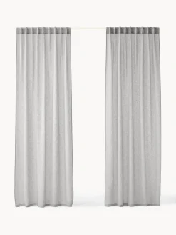 Set di 2 tende semitrasparenti Ibiza, larg. 135 cm