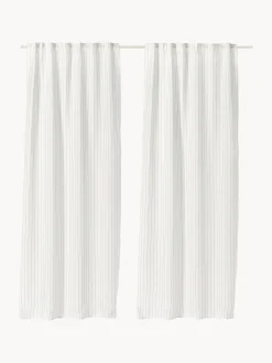 Set di 2 tende semitrasparenti con multibanda Birch, larg. 130 cm