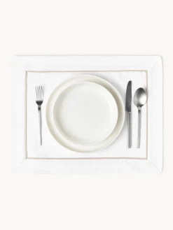 Set di 2 tovagliette americane in raso di cotone Tatiana