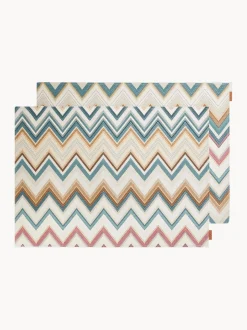 Set di 2 tovagliette americane reversibili Zigzag