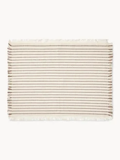 Set di 2 tovagliette in cotone con frange Elouise