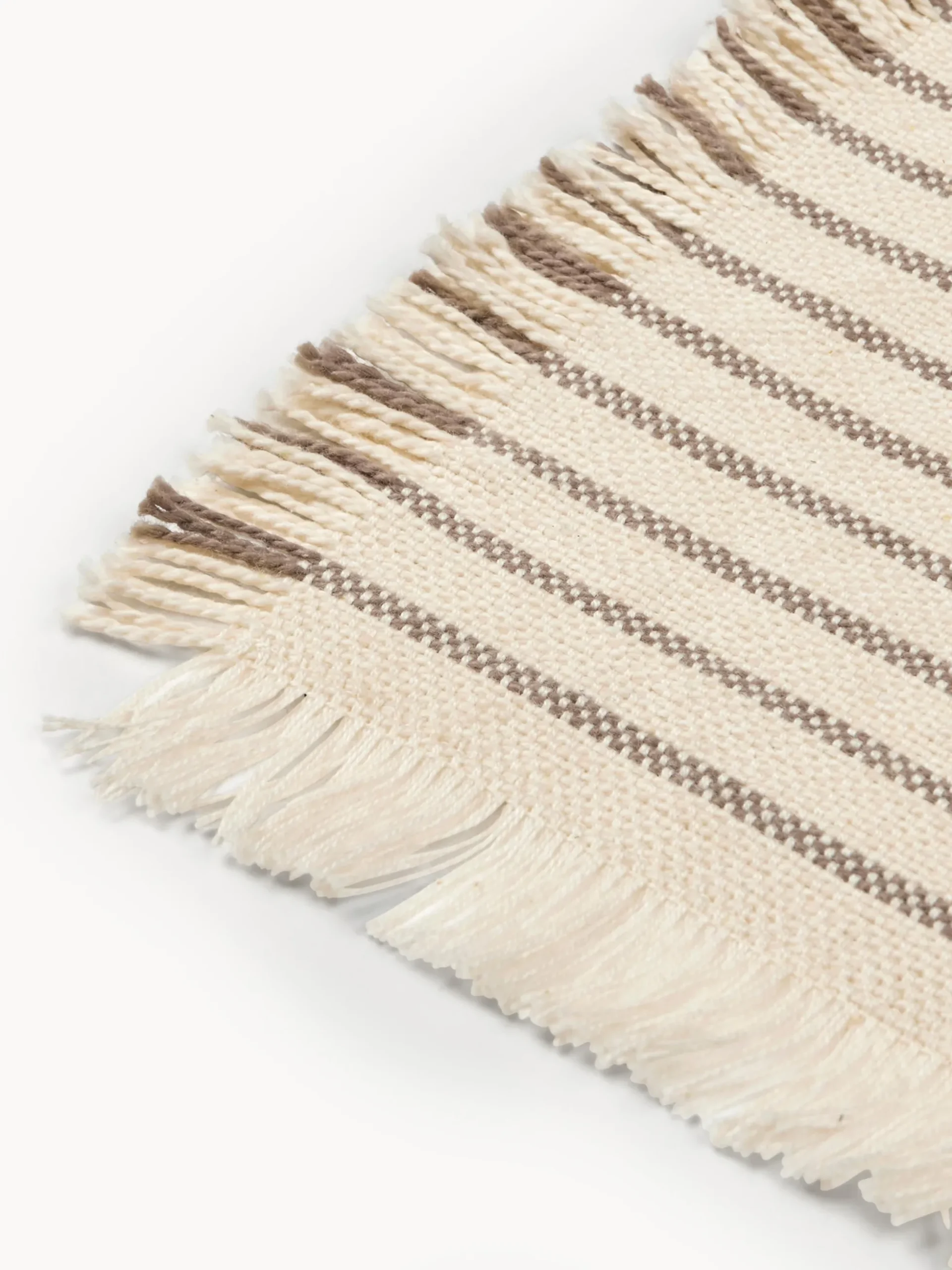 Set di 2 tovagliette in cotone con frange Elouise