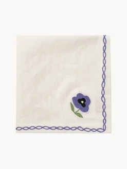 Set di 4 tovaglioli con motivo floreale Madelen Möllard