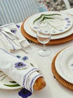Set di 4 tovaglioli con motivo floreale Madelen Möllard