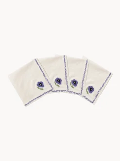 Set di 4 tovaglioli con motivo floreale Madelen Möllard