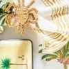 Set di 4 tovaglioli dipinti a mano Palm Tree