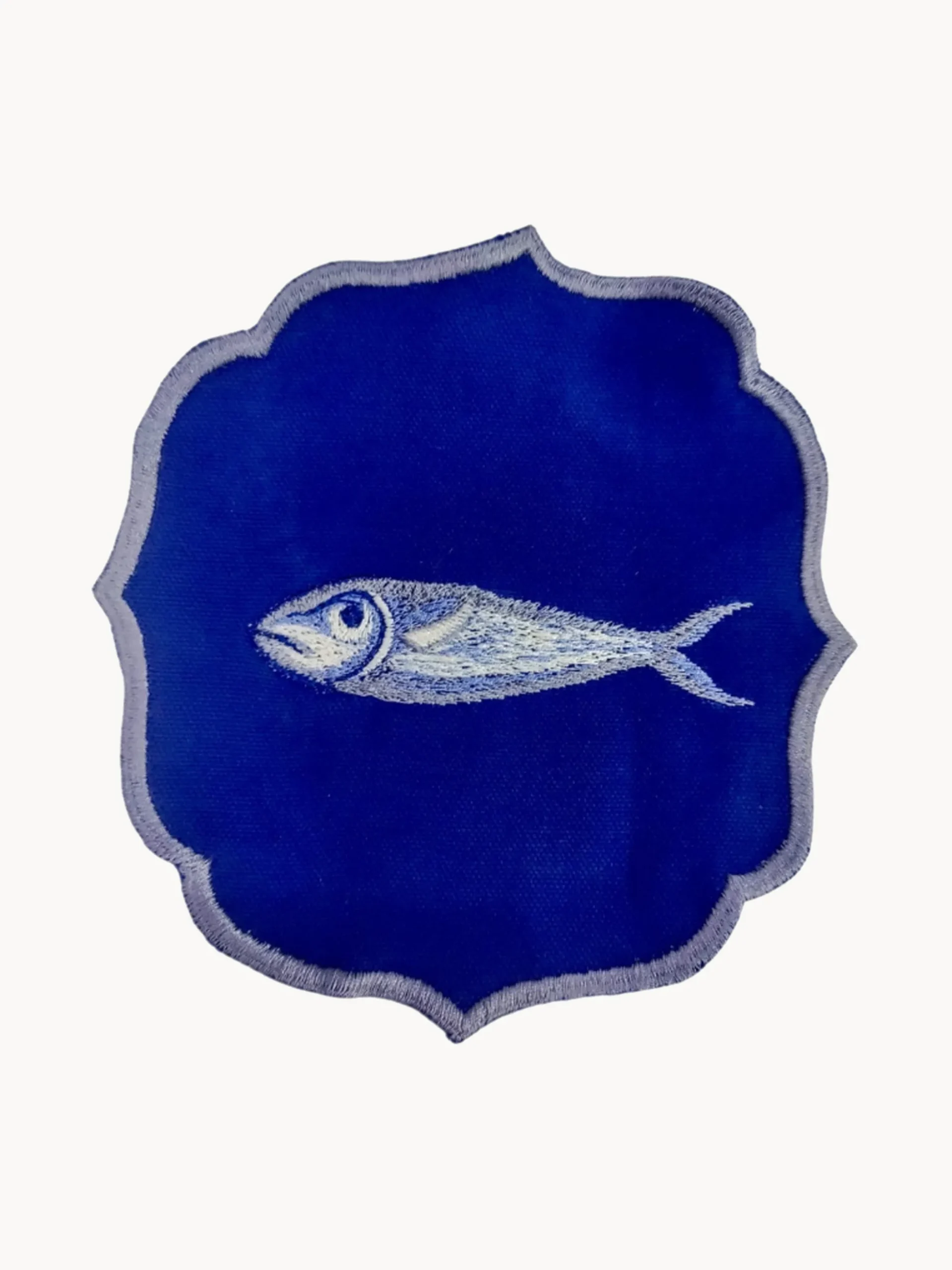 Set di 2 tovaglioli ricamati Fish