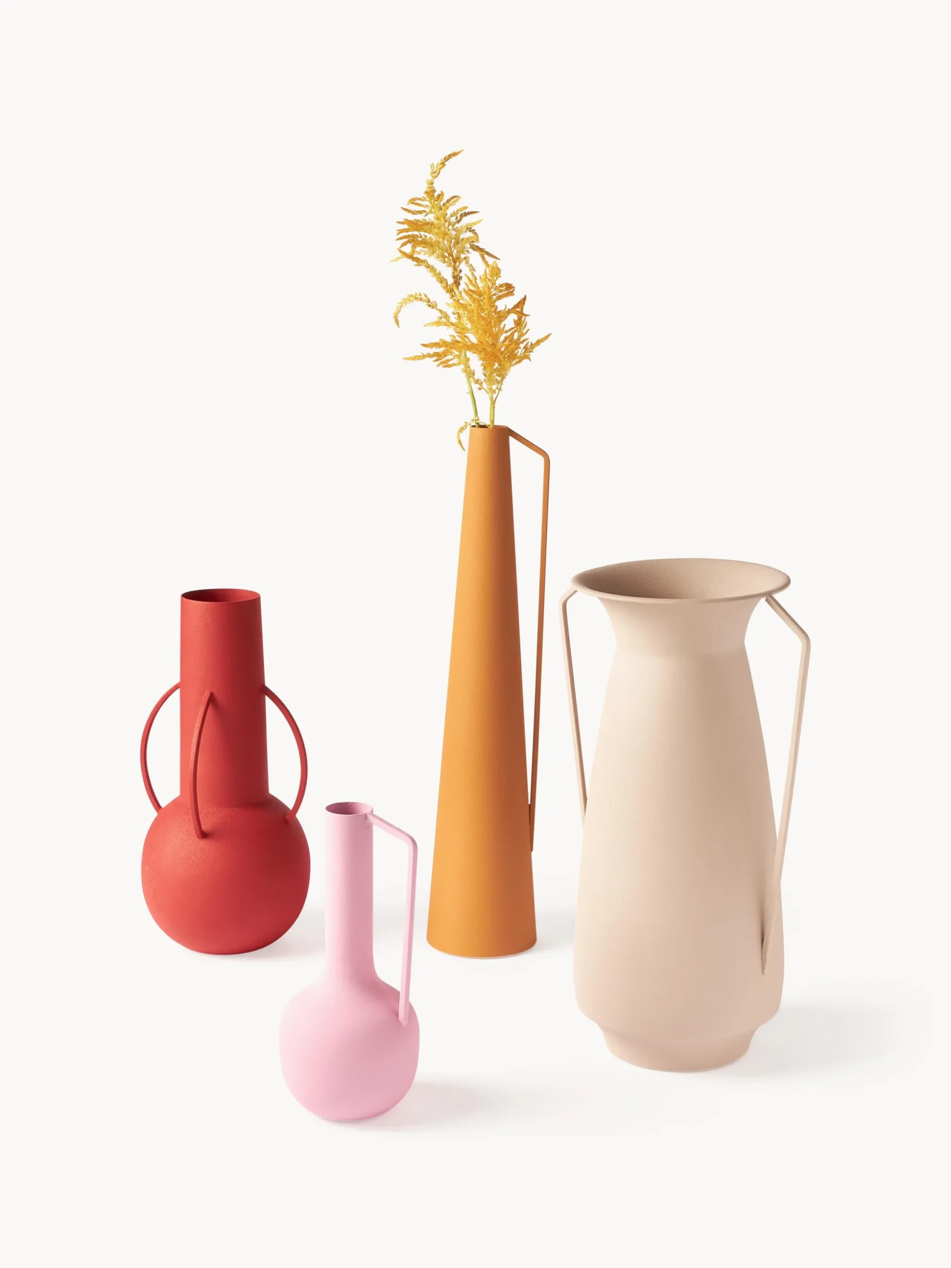 Set di 4 vasi decorativi fatti a mano Roman