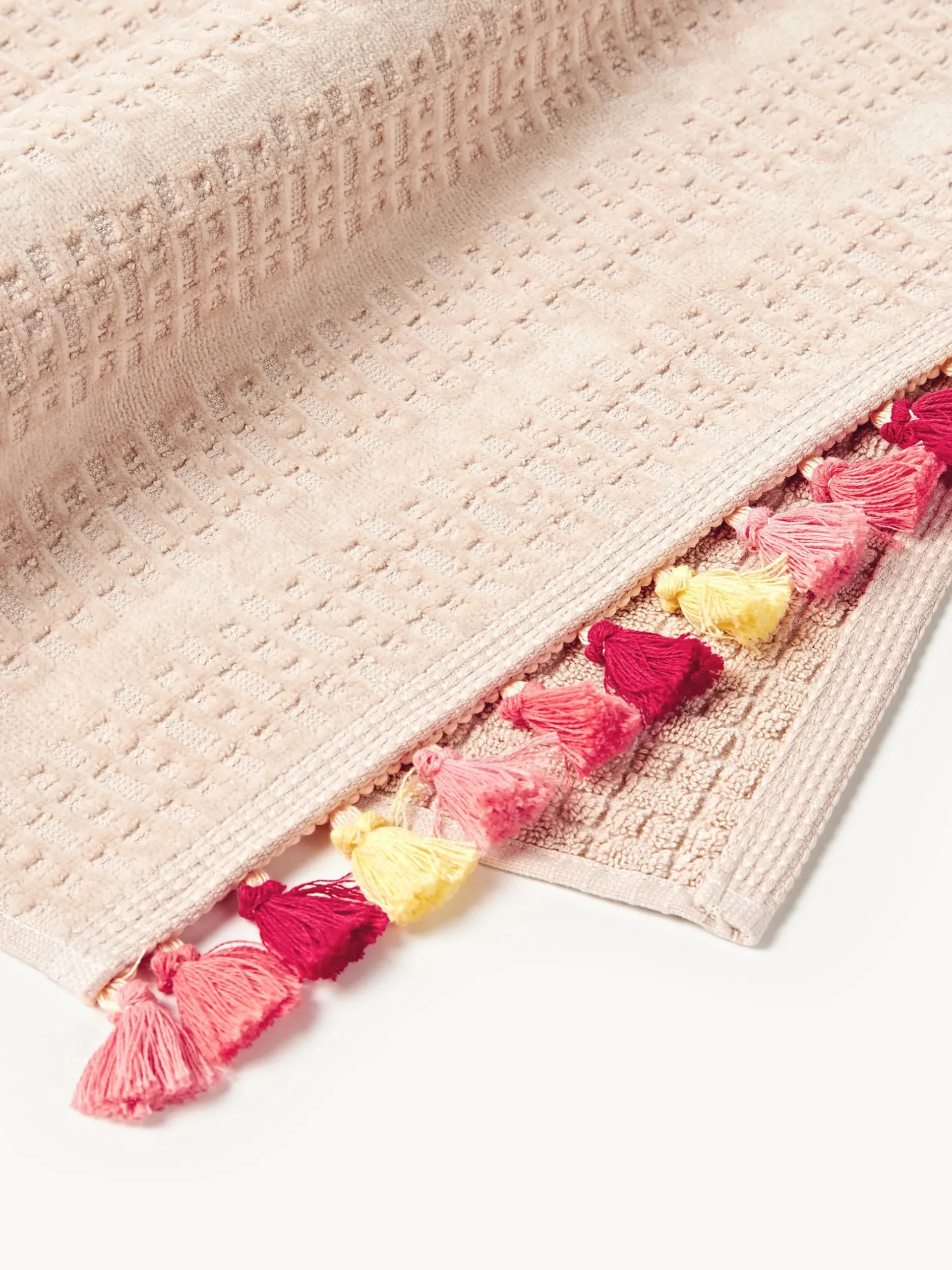 Set di asciugamani in velluto con frange decorative Tallulah, varie misure