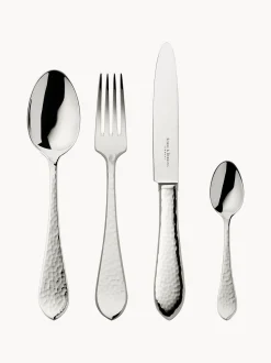 Set di posate fatte a mano lucidate a specchio Martelé, varie misure