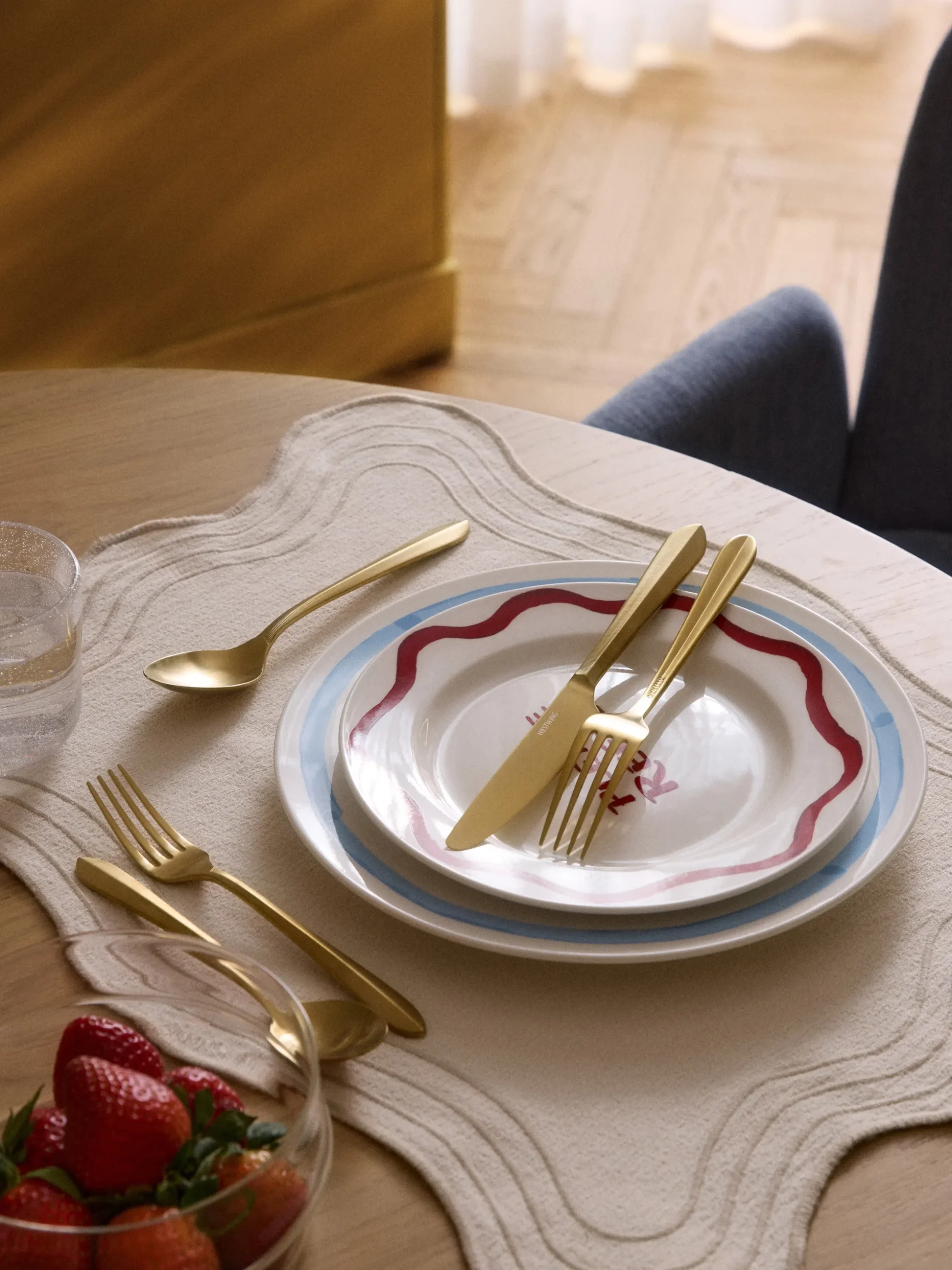 Set di posate in acciaio inox spazzolato Thibaud, varie misure