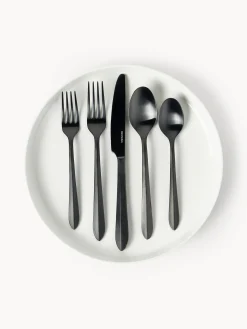 Set di posate in acciaio inox spazzolato Thibaud, varie misure