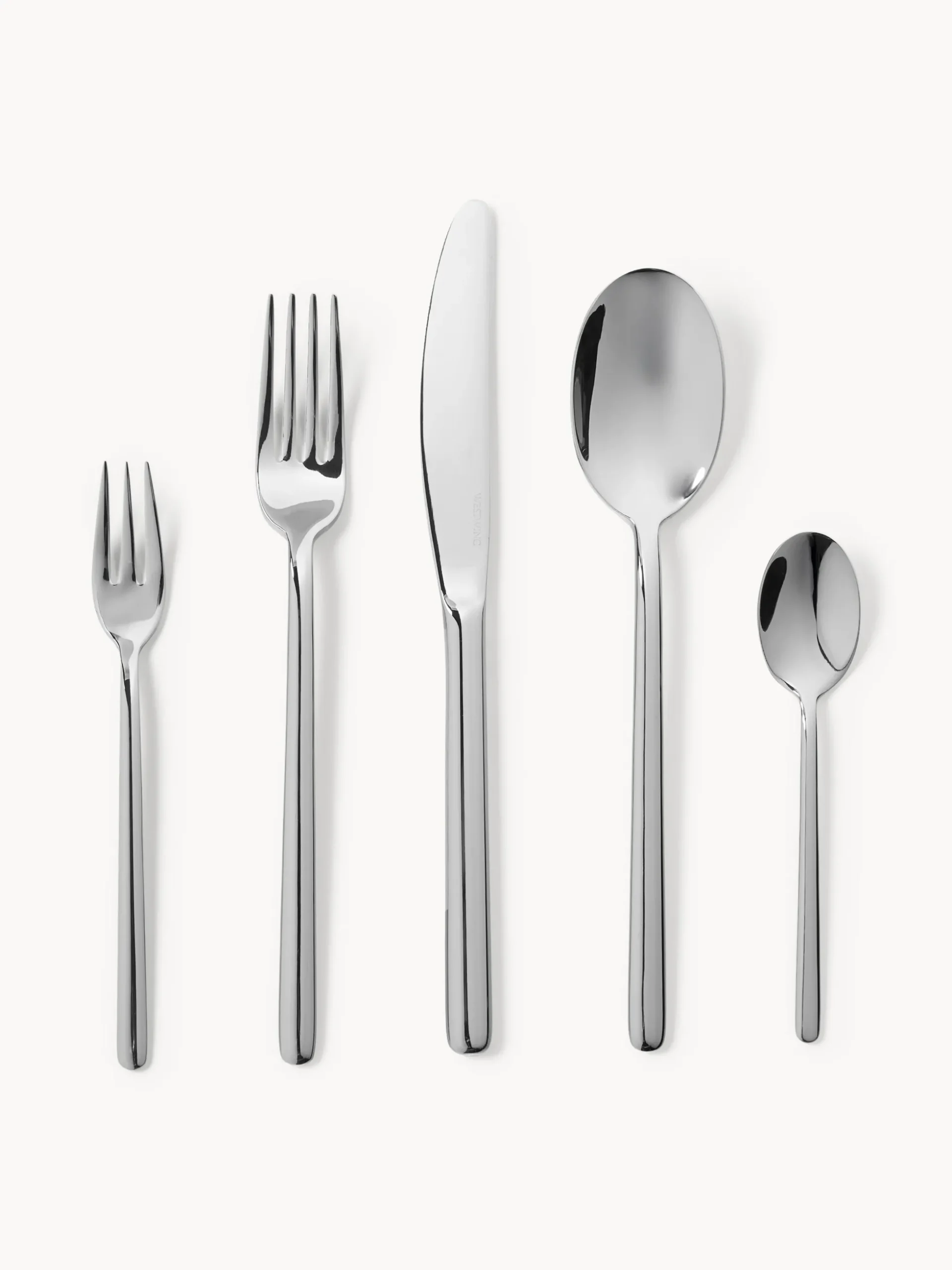 Set di posate lucide Loretta, varie misure