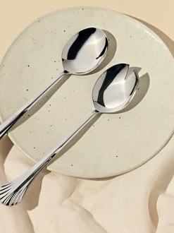 Set di posate per insalata in acciaio inox lucido Ondine