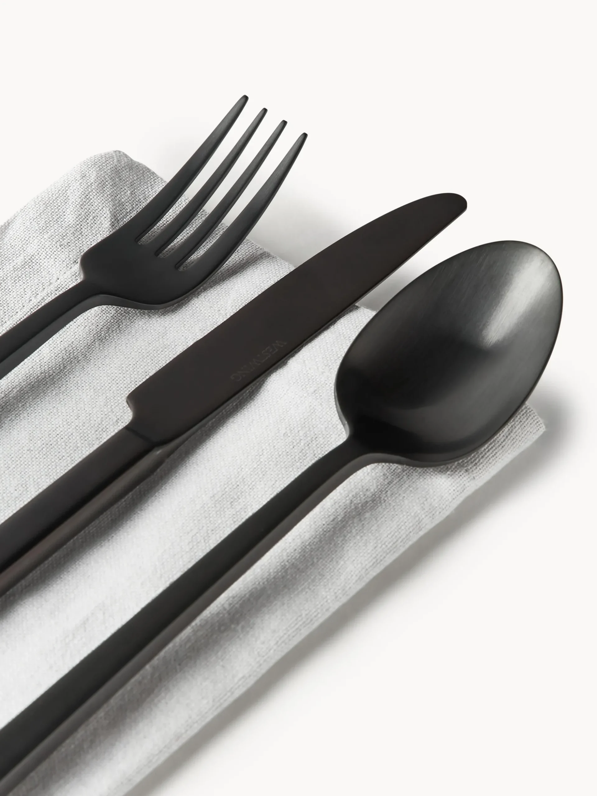 Set di posate spazzolate opache Shine, varie misure