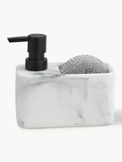 Set dispenser sapone effetto marmo Galia 2 pz