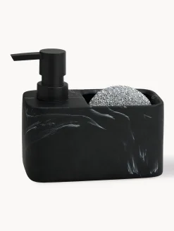 Set dispenser sapone effetto marmo Galia 2 pz
