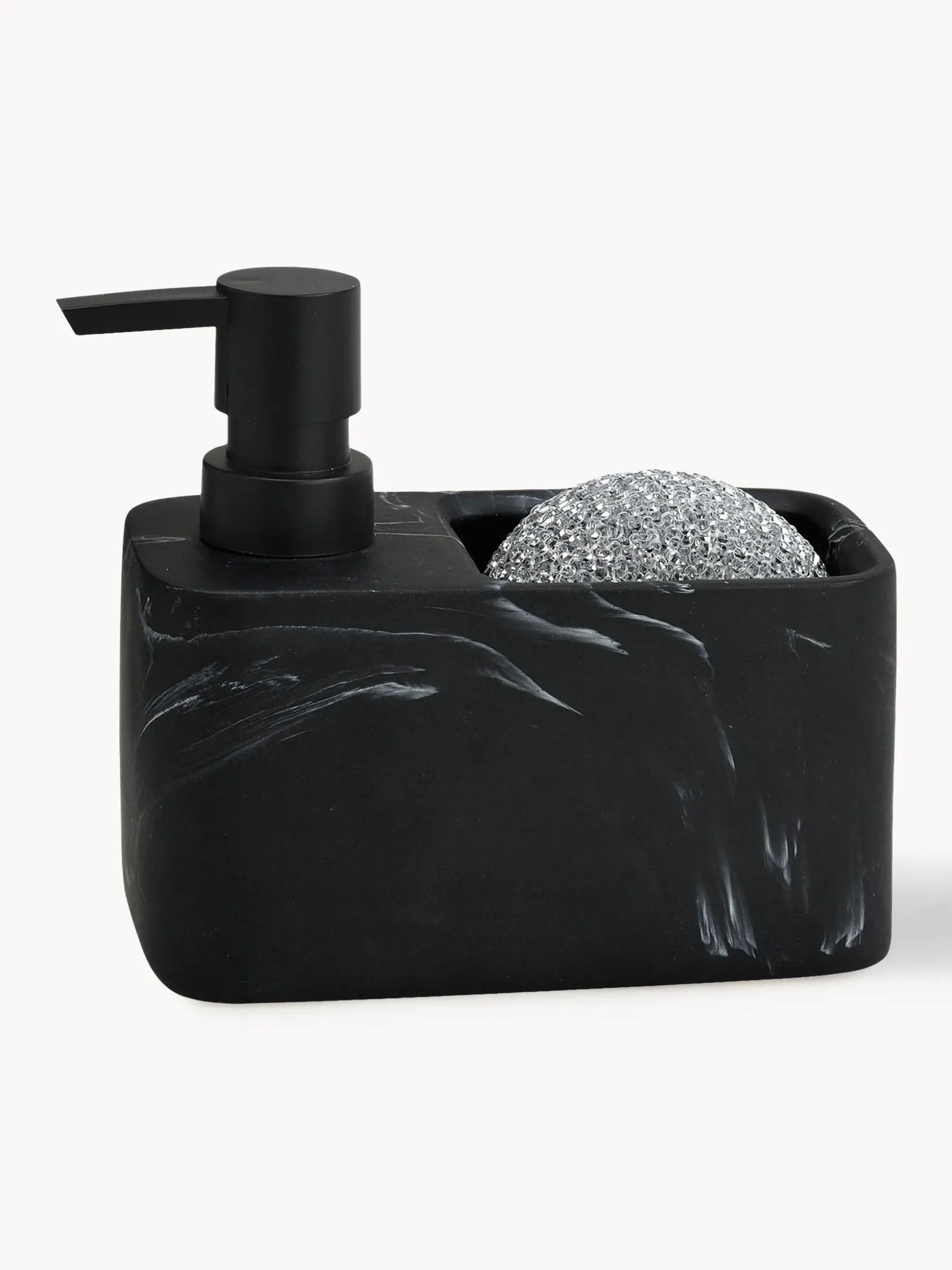 Set dispenser sapone effetto marmo Galia 2 pz