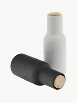 Set macina sale e pepe con coperchio in legno di faggio Bottle Grinder 2 pz