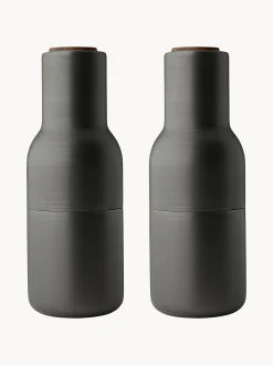 Set macina sale e pepe con coperchio in legno di noce Bottle Grinder 2 pz
