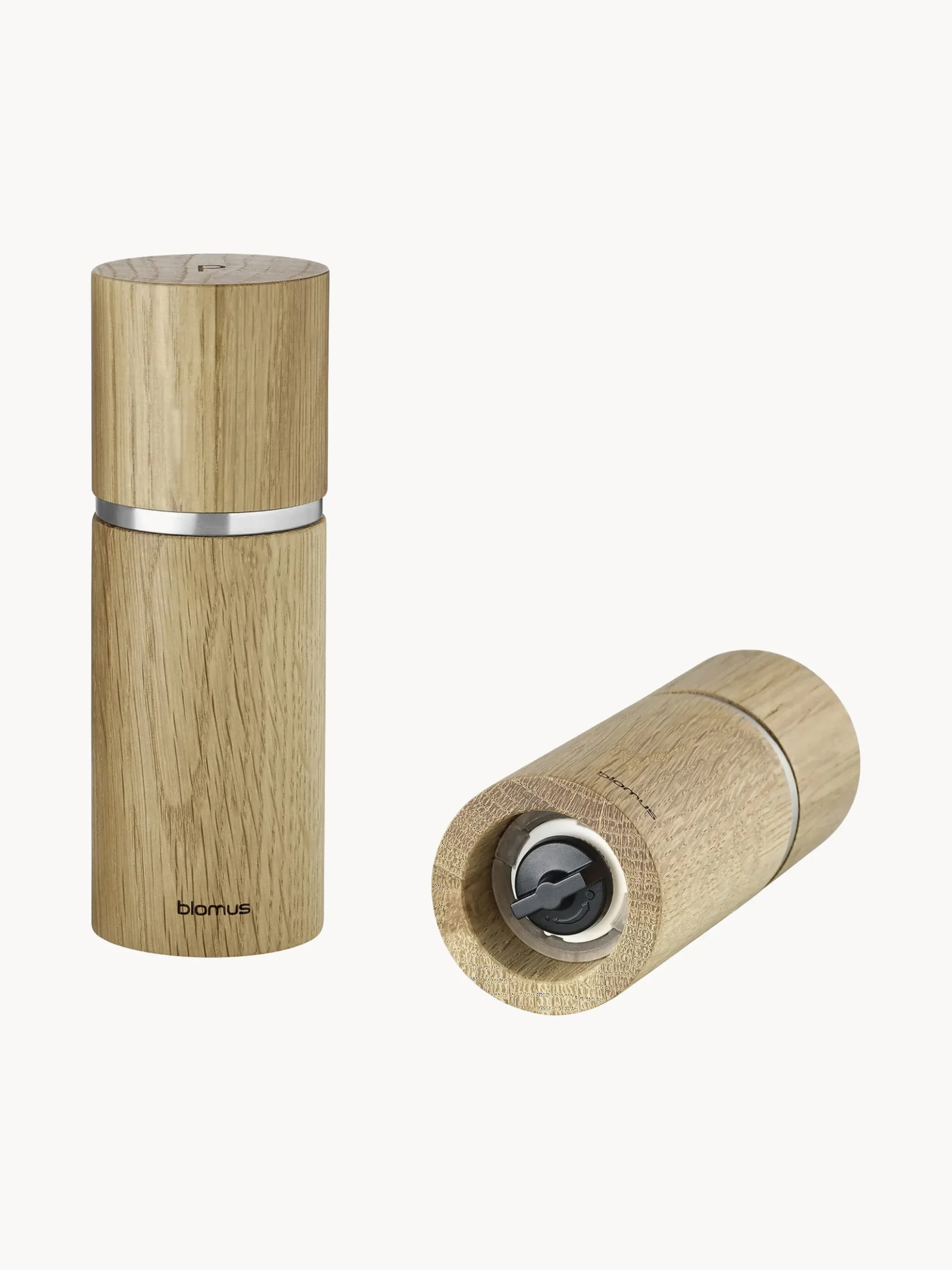 Set macina sale e pepe in legno di quercia Pepe 2 pz