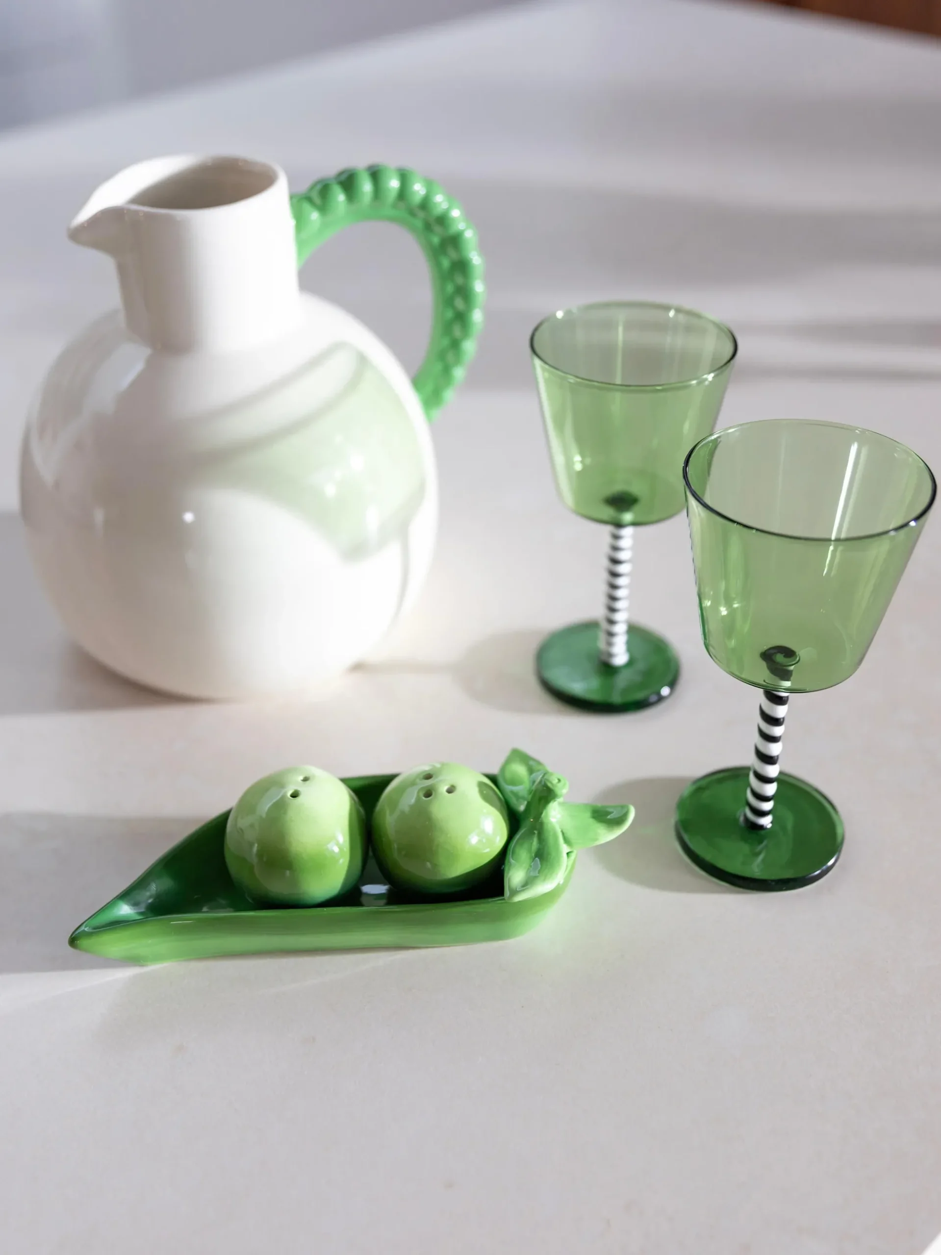 Set porta sale e pepe in dolomite Pea 3 pz