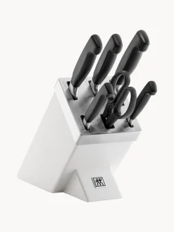 Set portacoltelli autoaffilante con 5 coltelli e 1 forbice Vier Sterne